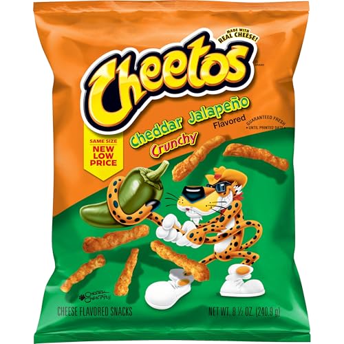 Cheetos Crunchy Cheddar Jalapeño Cheese Flavored Snacks, 8.5 Oz
