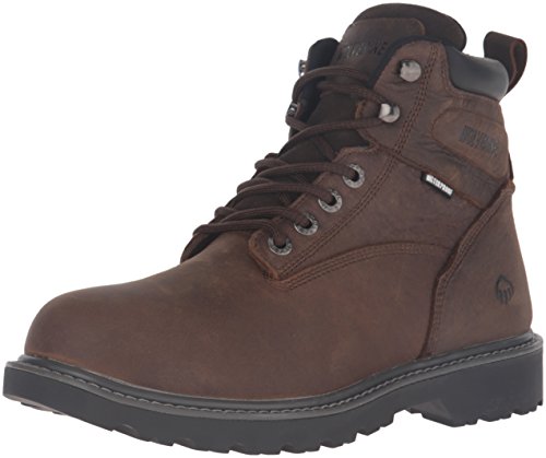 Wolverine Men's Floorhand Waterproof Work Boot, Dark Brown, 10.5
