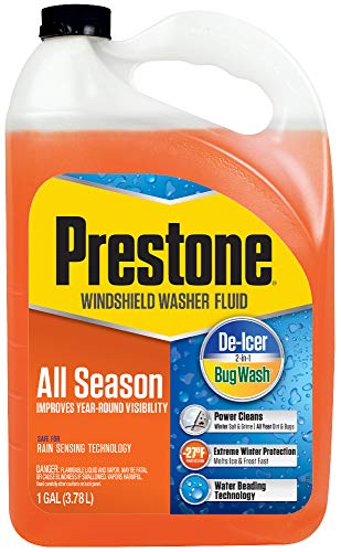 Prestone Deluxe 2-in-1 Windshield Washer Fluid Trusted Brand A washer fluid designed