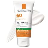 La Roche-Posay Anthelios Clear Skin Dry Touch Sunscreen SPF 60, Oil-Free Face Sunscreen for Oily Skin, Broad Spectrum, Fragrance Free, Non-Comedogenic, 1.7 fl oz