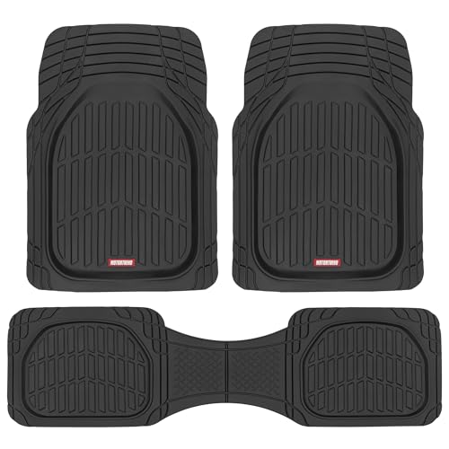 Motor Trend FlexTough Floor Mats Black Deep Dish All-Weather Universal