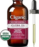 Cliganic Organic Jojoba Oil, 4 Fl Oz, for only $7.98