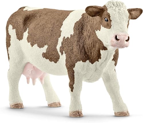 (-44%) Schleich Farm World | Fleckvieh-Kuh 13801 | ab 3 Jahre | 13 x 4 x 8 cm