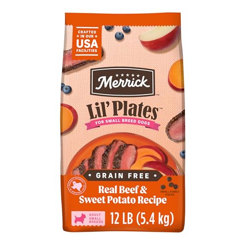 Merrick Lil' Plates Grain Free Dry Dog Food Real Texas Beef & Sweet Potato, 12 lb