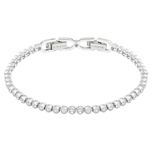 Swarovski Women's Emily Collection Bracelet, Brilliant Clear Crystals with Rhodium Plating