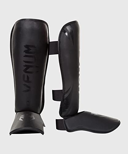 Venum Challenger Standup Shinguards, Black/Black, Medium