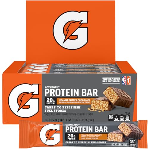 Gatorade Whey Protein Recover Bars Peanut Butter Chocolate 28 Ounce