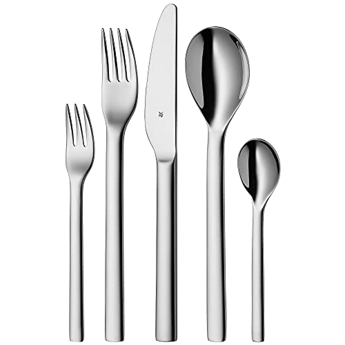 (-63%) WMF Habitum Edelstahl Besteck Set 6 Personen, Essbesteck Set 30 teilig, Monobloc-Messer, Cromargan Edelstahl poliert, glänzend, spülmaschinenfest