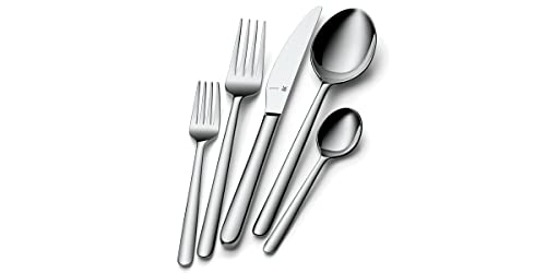 WMF Flame Plus Besteck Set 12 Personen, 66 teilig, 60 Teile mit Servierbesteck, Hohlheftmesser, Cromargan protect poliert, kratzbeständig, spülmaschin