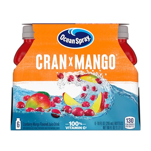 Ocean Spray Cran-Mango Juice Drink, 10 Ounce Bottle (Pack of 6)