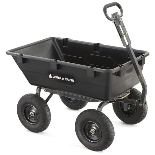 6 Cu Ft Heavy-Duty Poly Yard Dump Cart (1,200-lb capacity) - Image 1