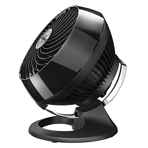 Vornado 460 Whole Room Air Circulator, Small Fan with 3 Speed Settings, Powerful Cooling Fan, Adjustable Tilt, Easy to Clean, Quiet for Home, Office, Bedroom, Black