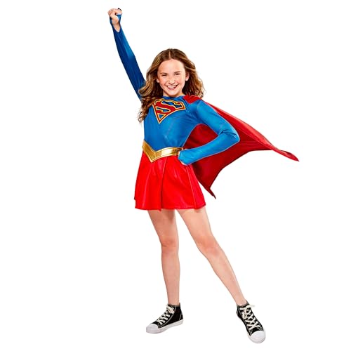 Rubies DC Superheroes Supergirl TV Series: Supergirl Costume Dress for Kids, Girl's Large