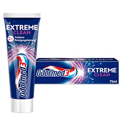 (-23%) Odol-med3 Extreme Clean, Zahnpasta, mit doppelter Reinigungsleistung an schwer erreichbaren Stellen*, 75ml, Zahncreme