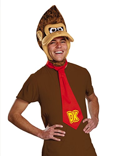 Disguise Men's Super Mario Donkey Kong Costume Kit, Brown, One Size