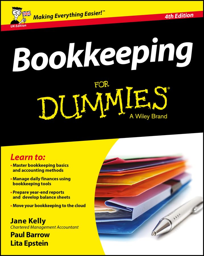 Bookkeeping For Dummies, UK Edition book cover