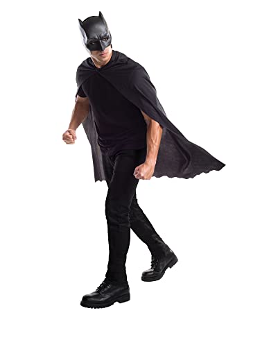Rubies Men's Batman V Superman: Dawn of Justice Batman Cape With Mask Adult Sized Costume for Themed Parties and Halloween, As Shown, One Size US