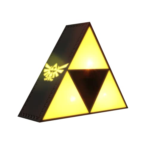 Paladone Lampe de Nuit Triforce Legend of Zelda - Officielle, Lampe Décorative Nintendo pour Bureau ou Chambre, Cadeau Original pour Gamers Zelda, Fonctionne sur Piles