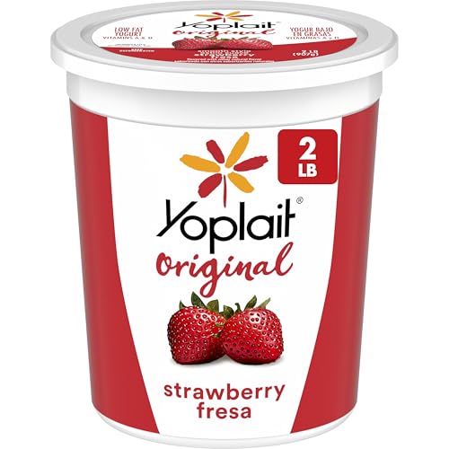 Yoplait Original Smooth Style Strawberry Flavored Low Fat Yogurt Tub, 32 oz