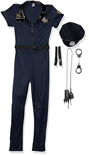 Dreamgirl Women's Lieutenant Ivana Misbehave Costume, Blue, Medium