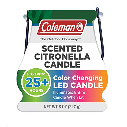 Coleman Color-Changing LED Outdoor Citronella Candle Most Unique An inexpensive and unique