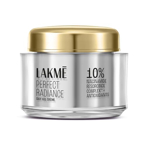 Lakme Perfect Radiance Pigmentation Treatment Day Gel Crème with 10% Niacinamide Resorcinol Complex 7 Antioxidants, 50g [Package might differ]