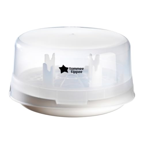 🔥 SELTEN SO GÜNSTIG (-51%) Tommee Tippee Dampfsterilisator für Babyfläschchen und Zubehör, tötet Viren†† und 99,9% aller Bakterien ab, 4-Minuten-Sterilisierungszyklus