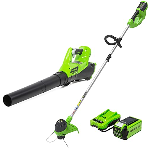 Greenworks 40V Cordless String Trimmer & Blower Combo