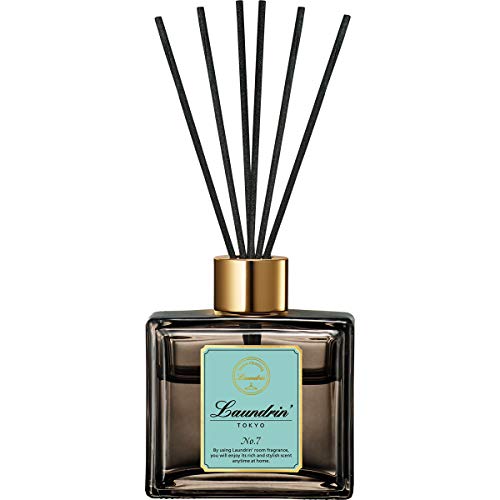 Laundrin Room Diffuser for Home - Scent Diffuser Room Freshener and Shelf Decor - Elegant Home Fragrance, Ideal Reed Diffusers for Office, and Living Area - 80ml, No. 7