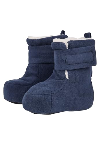 🔥 STARKER PREIS (-45%) Sterntaler Baby Stiefel Fleece – Unisex Babyschuhe aus Microfleece mit rutschfester Sohle, Klettverschluss & Teddyflausch-Futter – Winterschuh marine, Größe 19/20