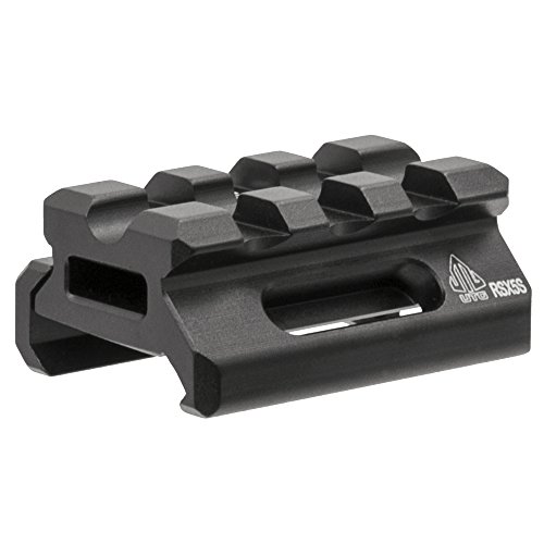 UTG Leapers MT-RSX5S Inc Super Slim Picatinny Riser Mount, 1/2" Height, 3 Slots, Black