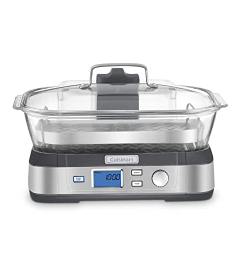 Cuisinart STM-1000 Digital Cook Fresh Digital Glass Steamer, Stainless Steel