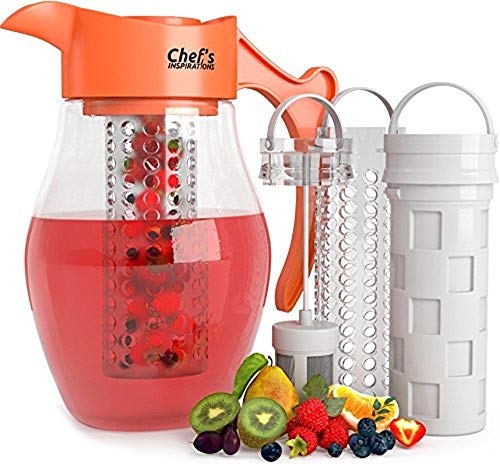 Chef's INSPIRATIONS 3 Core Infusion Water Pitcher It's got a sturdy design and features three
