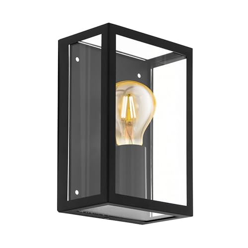 (-45%) EGLO Außen-Wandlampe Alamonte 1, Außenleuchte Vintage, Schwarz