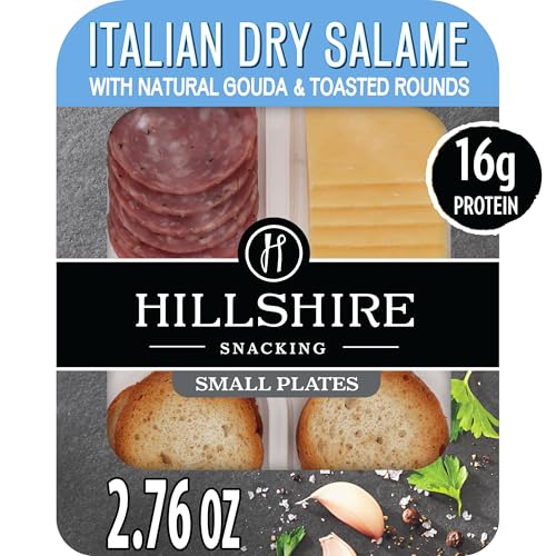 Hillshire Snacking Small Plates, Italian Dry Salami and Gouda Cheese, Single Serve