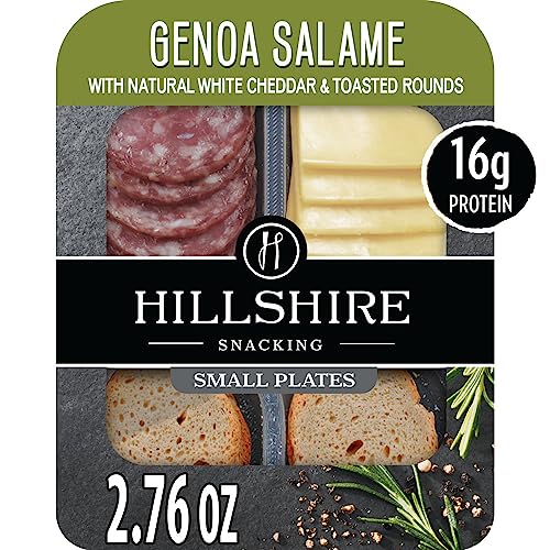 Hillshire Snacking Small Plates, Genoa Salami and White Cheddar Cheese, Single Serve, 2.76 Oz