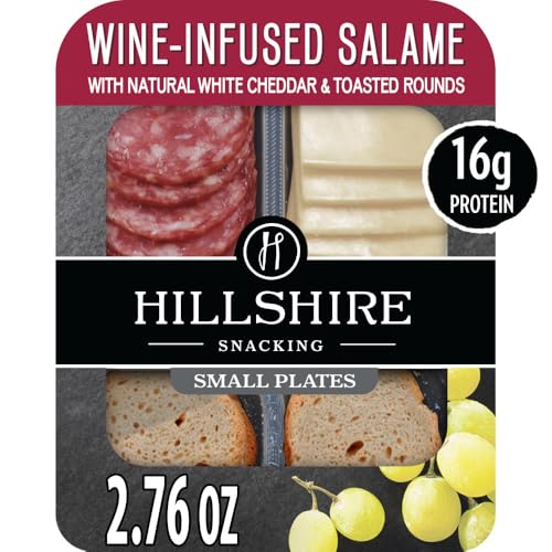 Hillshire® Snacking Small Plates, Wine-Infused Salame with White Cheddar Cheese, 2.76 oz.
