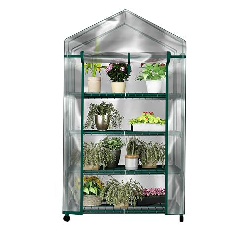 Home-Complete Mini Greenhouse 4-Tier Shelves