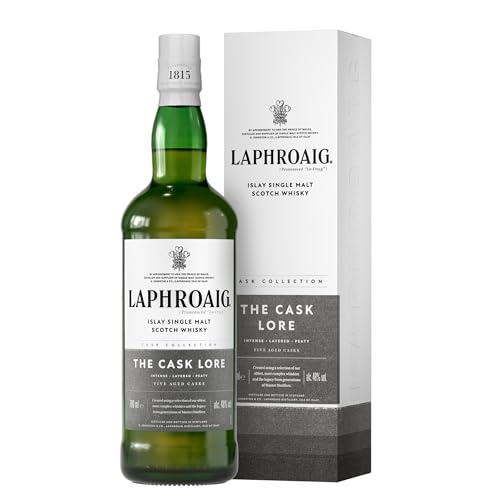 (-17%) Laphroaig Lore | Islay Single Malt Scotch Whisky | mit Geschenkverpackung | reich und tiefgründig | mit einzigartigem Torfrauch | 48% Vol | 700ml Einzelflasche