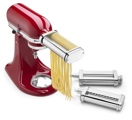 KitchenAid KSMPRA 3-Piece Pasta Roller and Cutter Attachment Set