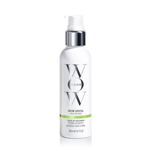 COLOR WOW Dream Cocktail Kale Infused Leave-in Treatment – for fragile, damaged hair | Reduce hair breakage by 50% in a single use | Powerful heat protectant