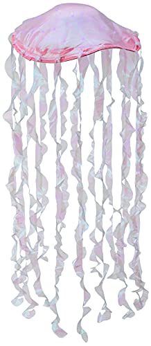 Charades Womens Light Up Jellyfish Costume Accessory, Iridescent, Standard US