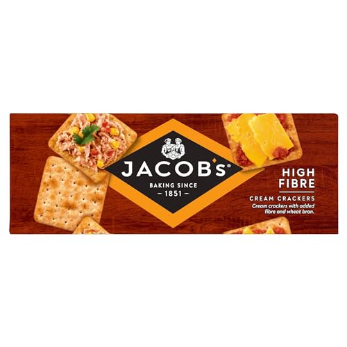 JACOB'S High Fibre Cream Crackers, 200 g