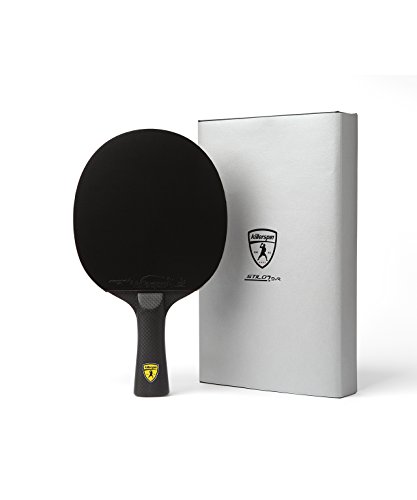 Killerspin Stilo7 SVR Ping Pong Paddle, Performance-Level Table Tennis Racket with Carbon Technology, Memory Book Case, 