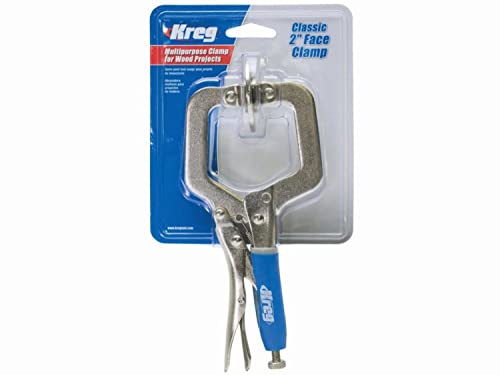 Kreg KHC-MICRO Face Clamp - 2-Inch Pocket-Hole Clamp for Flush Joints - Adjustable Pressure for Precise Woodworking - Works with Kreg Pocket-Hole Jigs - Ergonomic