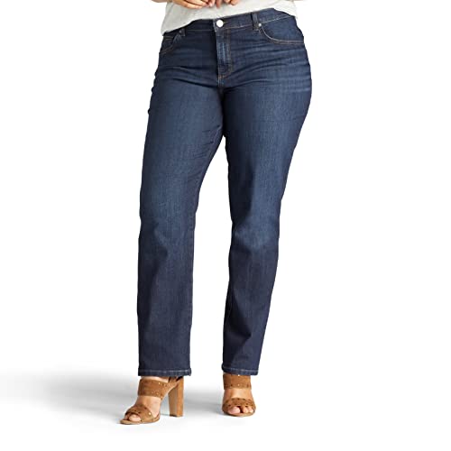 Lee Women's Plus Size Relaxed Fit Straight Leg Jean, Verona, 20 Plus