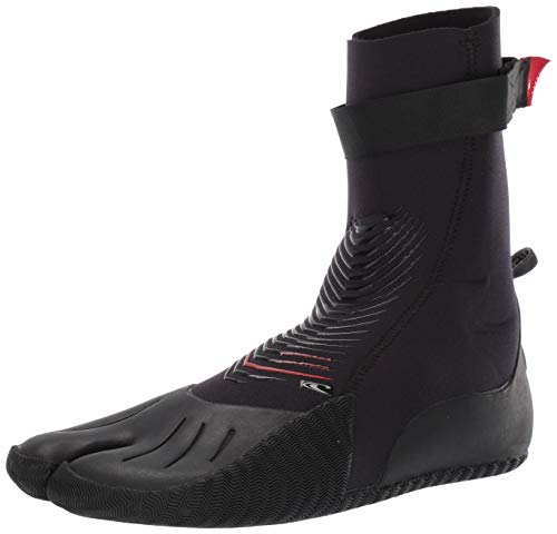 O'Neill Wetsuits Men's Heat 3mm Split Toe Booties, Black, 7