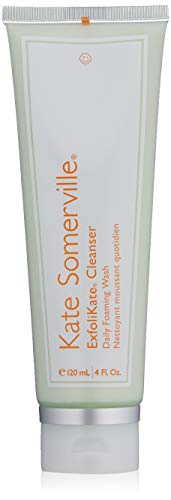 Kate Somerville ExfoliKate Cleanser – Daily Exfoliating Foaming Face Wash, Clinically Formulated Glycolic Acid and Lactic Acid Gentle Facial Scrub, 4 Fl Oz