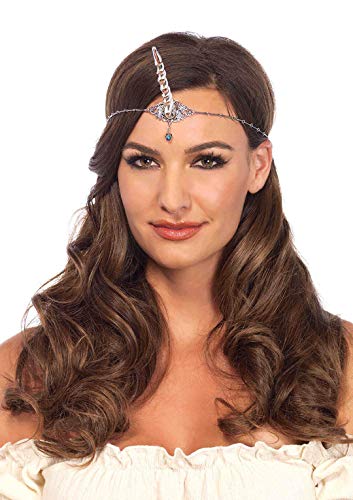 Leg Avenue Womens Silver Unicorn Horn Head Piece Halloween Costume
