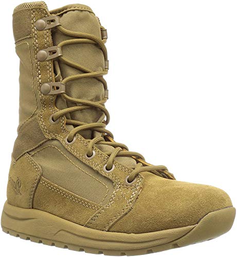 Danner Tachyon 8” Tactical Boots for Men - Ultralight Fast Drying Upper with Abrasion-Resistant Toe, Comfort Footbed, and Non Slip Traction Outsole, Coyote - 7 D